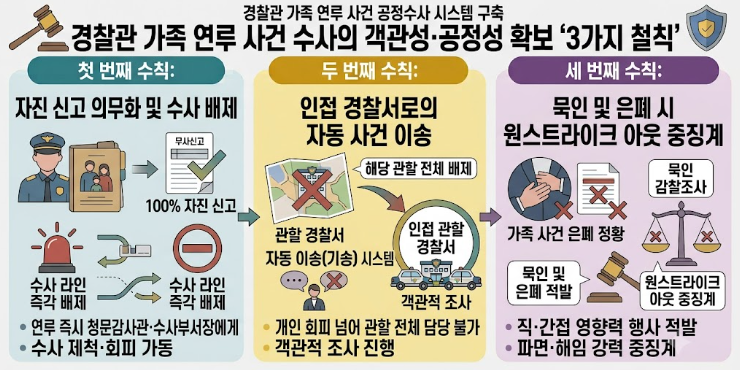 경찰 가족사건 상피제