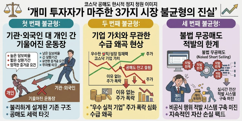 코스닥 공매도 한시적 정지 청원